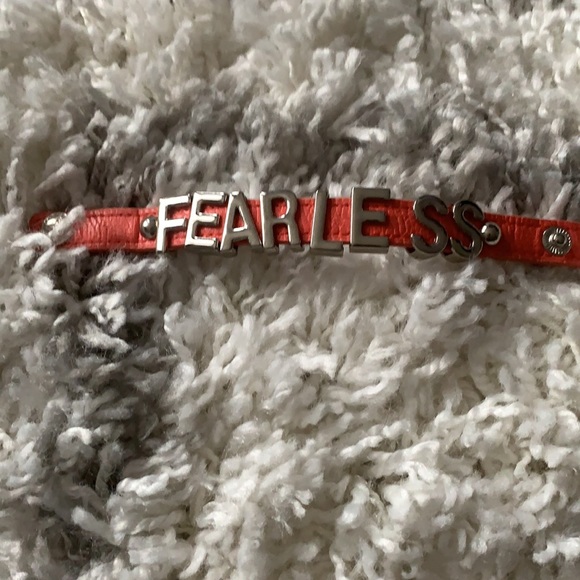 BCBGENERATION Coral Leather FEARLESS Bracelet - Picture 5 of 6